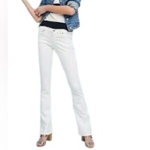 Citizens of Humanity Emannuelle Slim Flare Jeans White 30X31 Stretch Low Rise